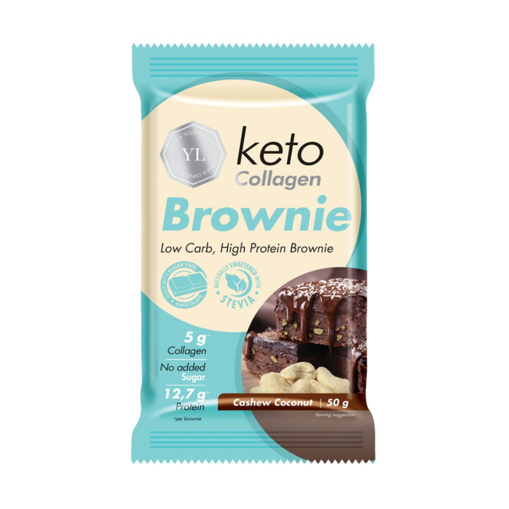 Youthful Living Keto Collagen Brownie 50g Gym Supplements Vitamin