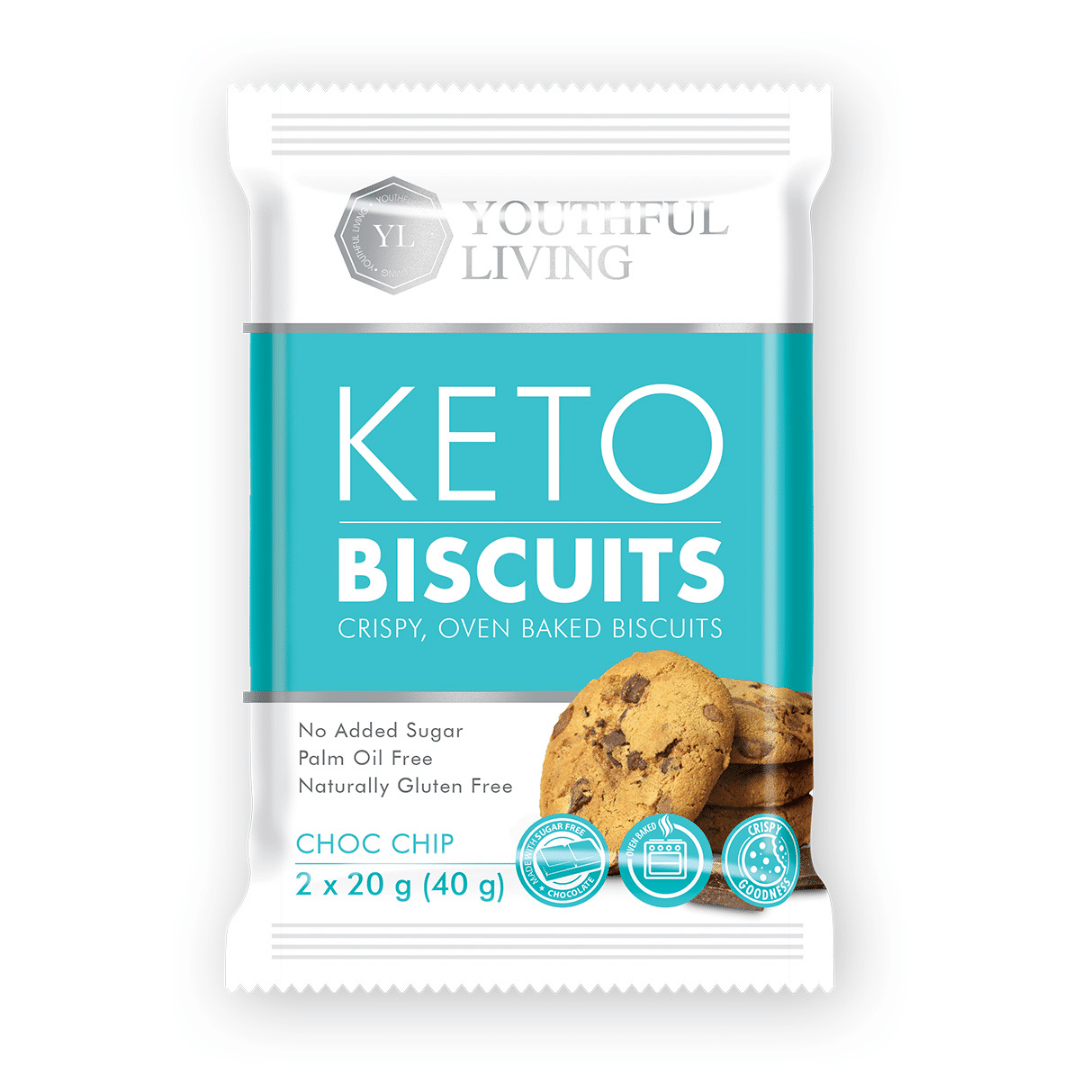 Youthful Living Keto Biscuits 40g Gym Supplements Vitamin