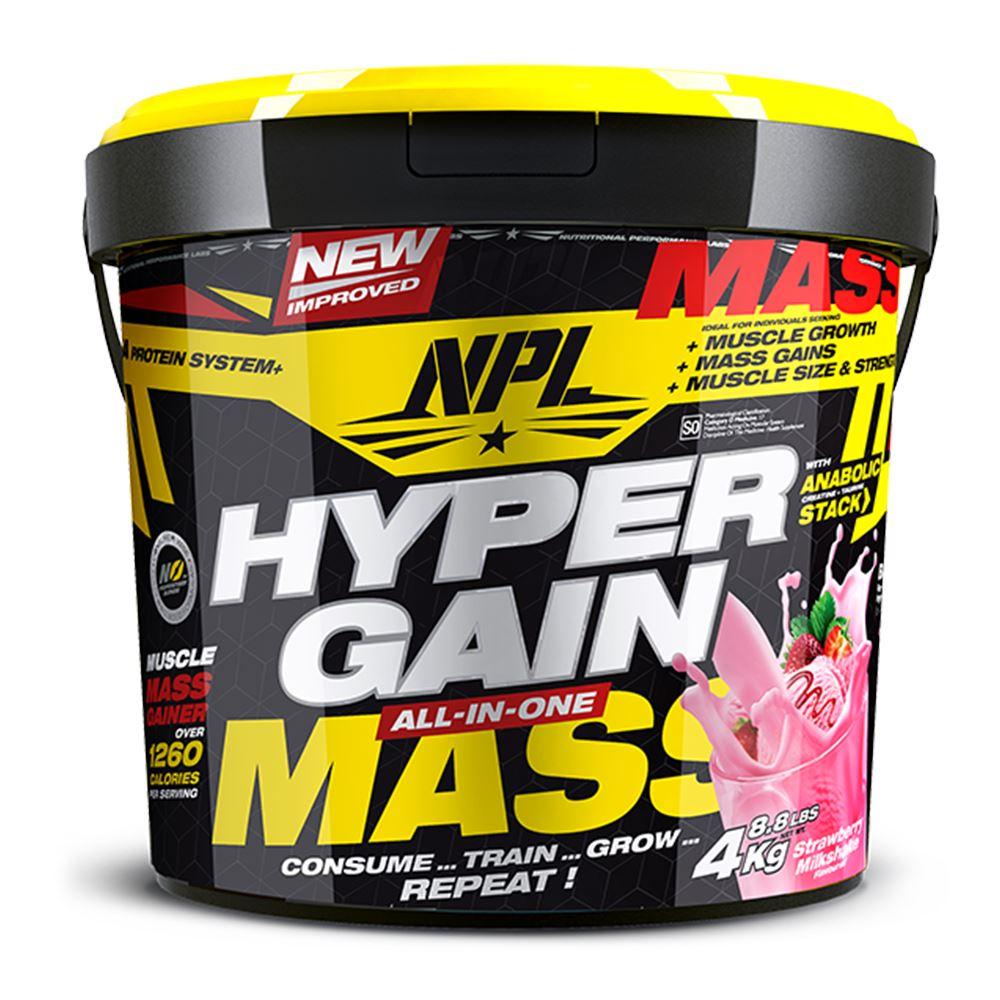 Npl Hyper Gain Mass 4kg Gym Supplements Vitamin Supplements Whey Protein Powder Prime