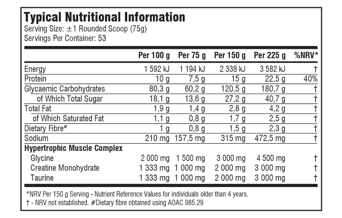 SSA-Supplements-Anabolic-Muscle-4kg-Nutritional-Information