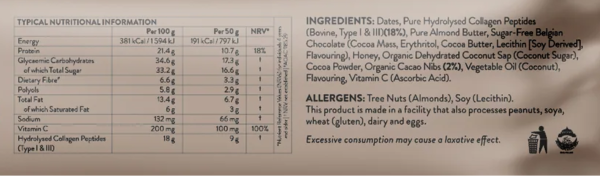 Beauty-Gen-Beauty-Collagen-Protein-Bar-50g-Nutritional-Information