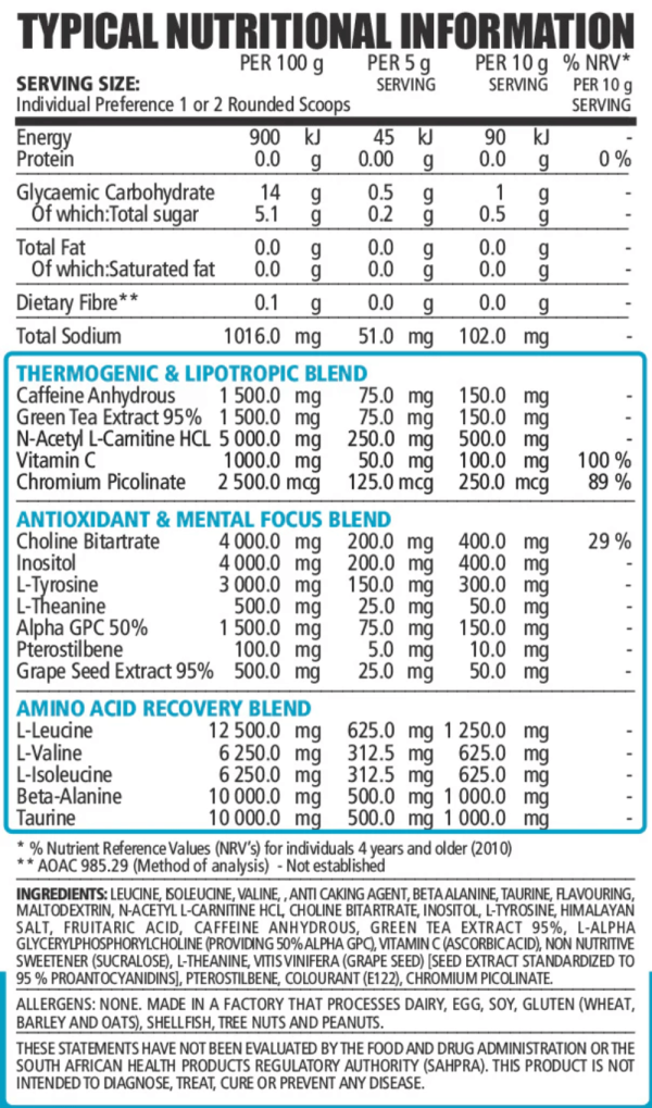 NPL-Amino-Burn-200g-Nutritional-Information