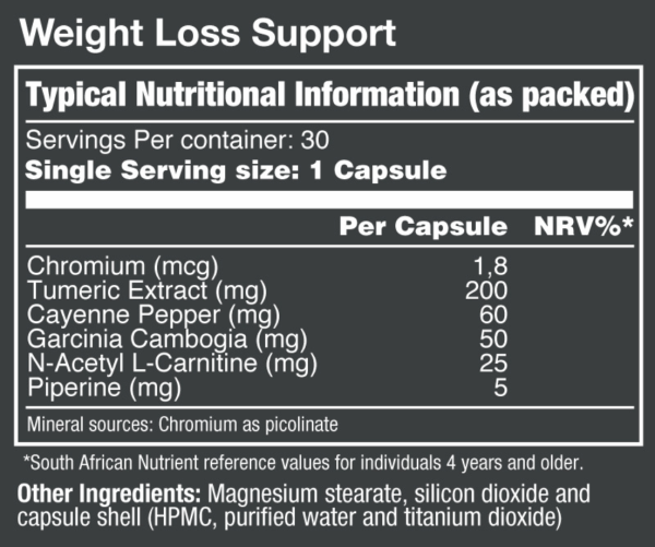 Vitatech-Weight-Loss-Support-30-Tablets-Nutritional-Information