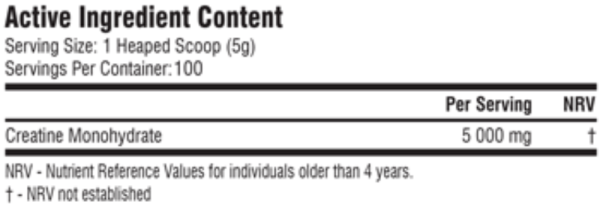 SSA-Supplements-Creatine-Supreme-Micronised-Creatine-Monohydrate-Nutritional-Information